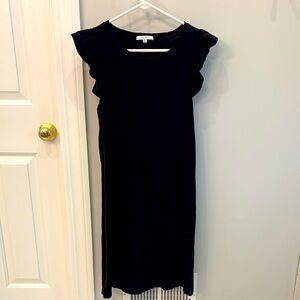 Everyday black cotton midi dress by Z Supply